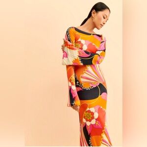 Ronny Kobo Floral Maxi Dress. Like New. Retails for $658. 🩷🩷🩷